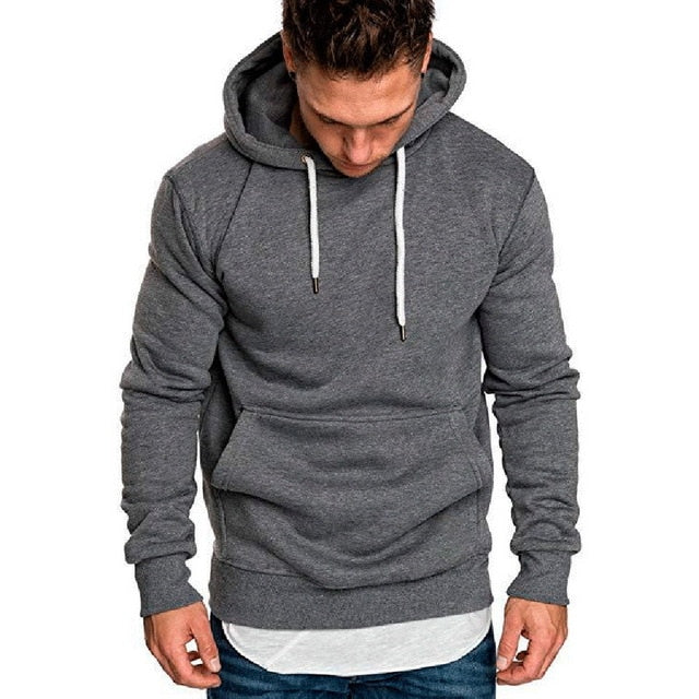 Litthing 2019 Solid With Pocket Hoodies Men Sweatshirts Rapper Hip Hop Hooded Pullover Sweatershirt Male Clothes Sudadera Hombre