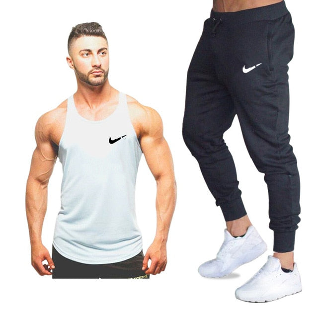 Brand gyms clothing Brand singlet bodybuilding stringer tank top men fitness shirt muscle guys sleeveless vest Tanktop