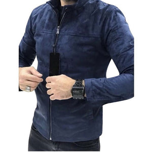 Casual Men's jacket Raglan Zipper Hoodies Jacket Autumn Spring Male Slim Pleated Sweatshirts Long Sleeve Outerwear Tops