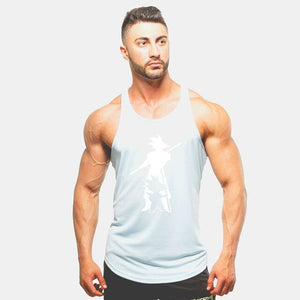 2019New fashion  Fitness vest +Shorts Sets Men  Summer Casual  Men Tracksuits Brand Clothing tank Tops Set Cotton shorts  Male