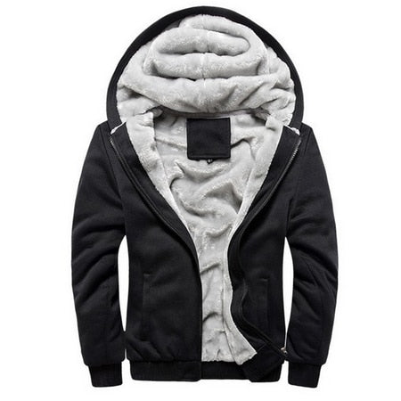 Winter Inner Fleece Hoodies Men 2018 Casual Hooded Warm Sweatshirts Male Thicken Tracksuit 2PC Jacket+Pant Men Moleton Masculino