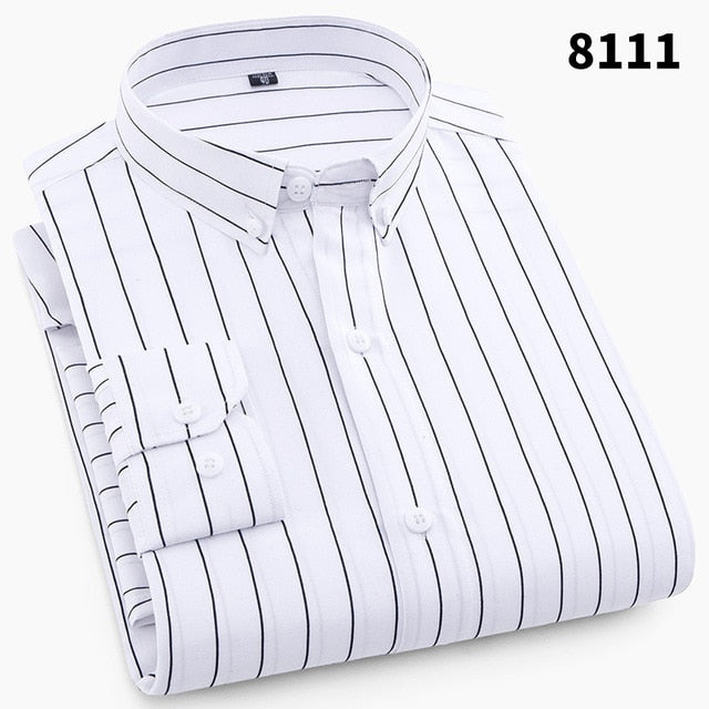 Quality Summer Brand Men Casual Dress Shirts New Turn Down Collar Mans Short Sleeve Shirt Striped Soft Breathable Male Outwears